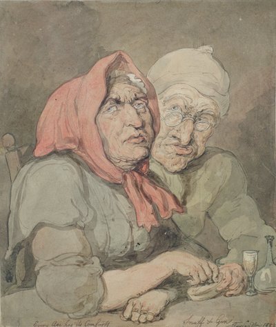 Snuff and Gin by Thomas Rowlandson